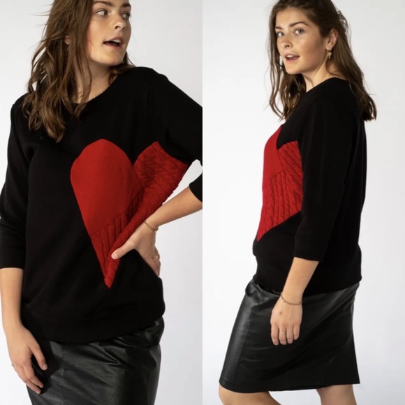 Preloved Canada Sweaters - Preloved Sakura Heart sweatshirt 1X